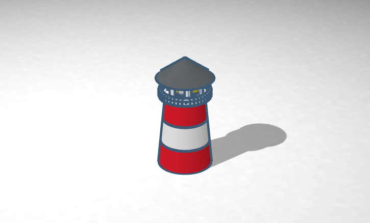 Codeblock design Lighthouse - Tinkercad