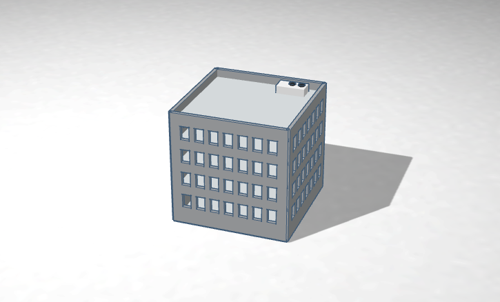 Codeblock design Building Builder - Tinkercad