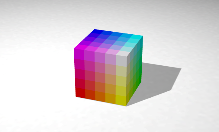 Codeblock design Customizable Color Space - Tinkercad