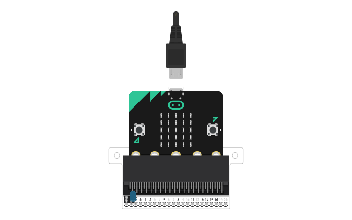 Circuit design drawing micro:bit V2 - Tinkercad