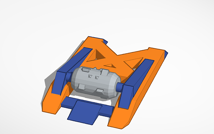 Spinner Bot Design 3D design BattleBots bot drum spinner - Tinkercad