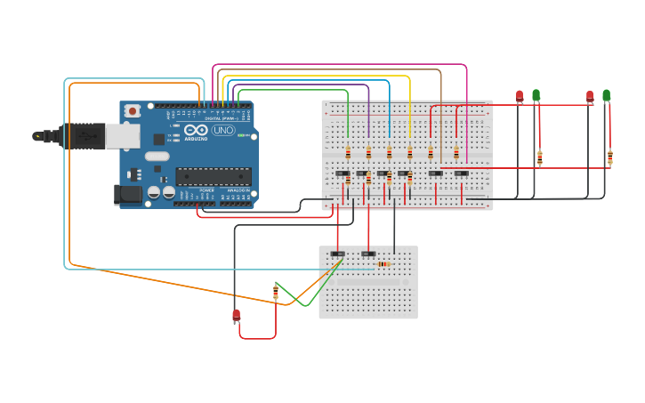 Circuit design Prototipo Cockpit Aeronave - Tinkercad