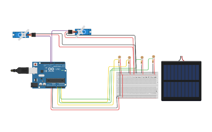 Circuit design Building your own sun tracking solar panel using arduino ...