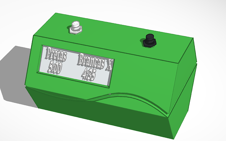 3D design cronometro arduino+case3D - Tinkercad
