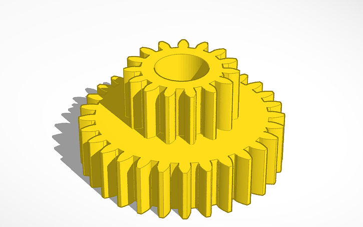 3D design Zahnrad für Getriebe - Tinkercad