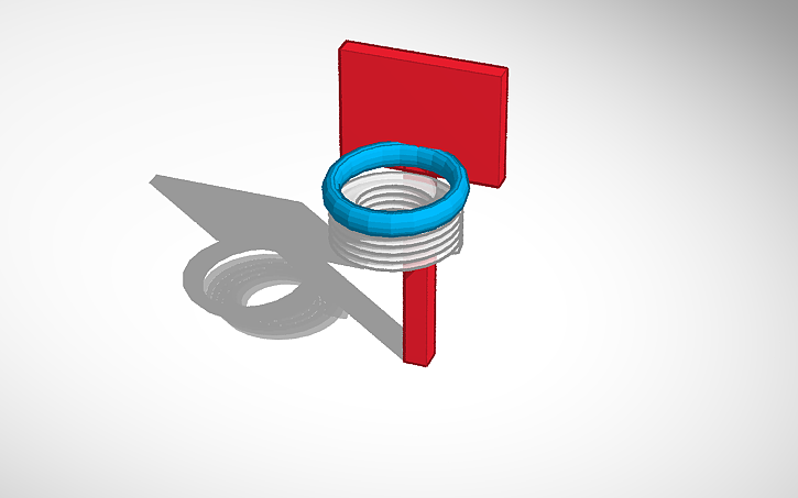 3D design basketball net - Tinkercad