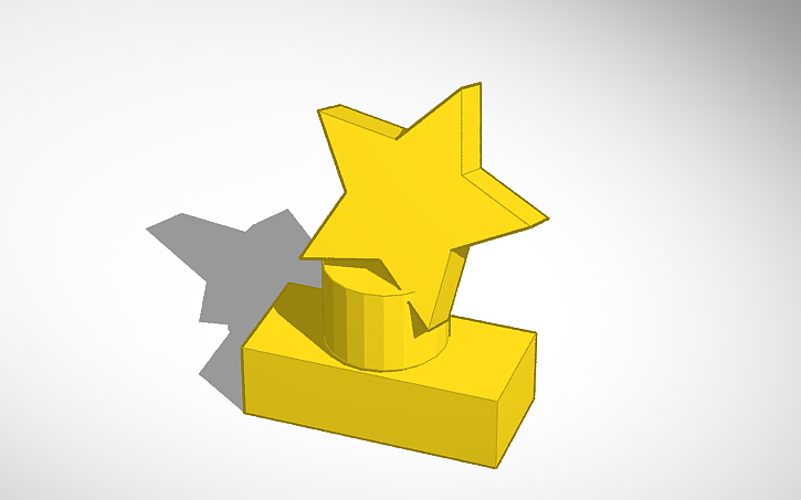 3D design trophy - Tinkercad