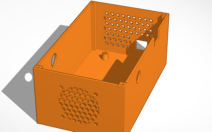 3D design CS7.1 Electronics Enclosure Box - Tinkercad