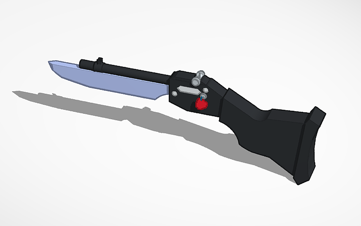 3D design Roblox Rivals GUNBLADE - Tinkercad