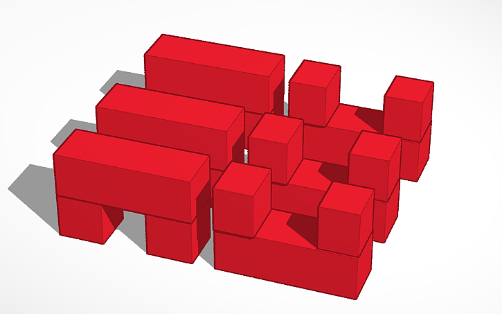 Stackable Blocks 2d 3D design Stackable blocks - Tinkercad