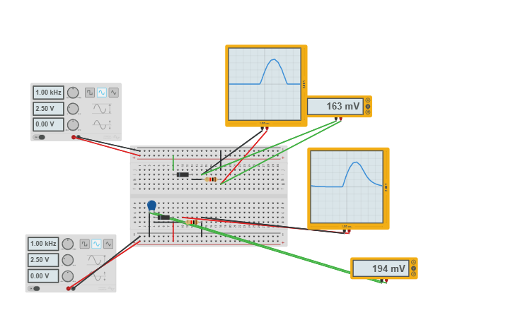 Circuit design Half Wave Rectifier - Tinkercad