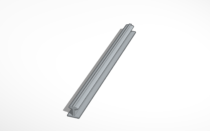 3D design rail - Tinkercad
