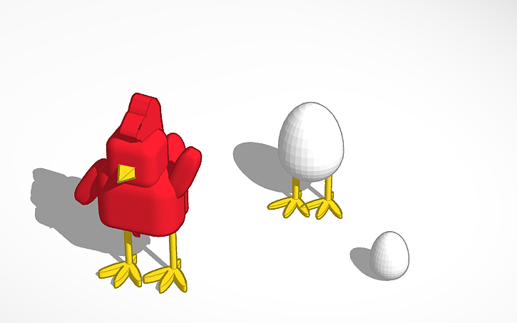 3D design CHICKEN! - Tinkercad
