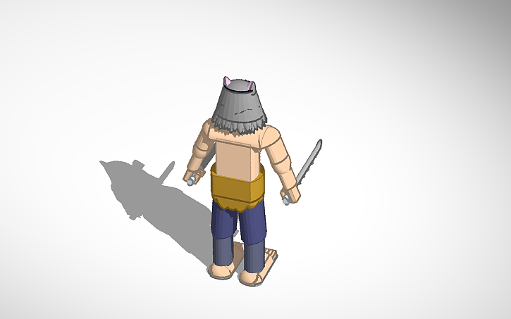3D design Demon Slayer Inosuke - Tinkercad