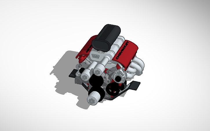 3D design Supercharged 5.7L LS1 - Tinkercad