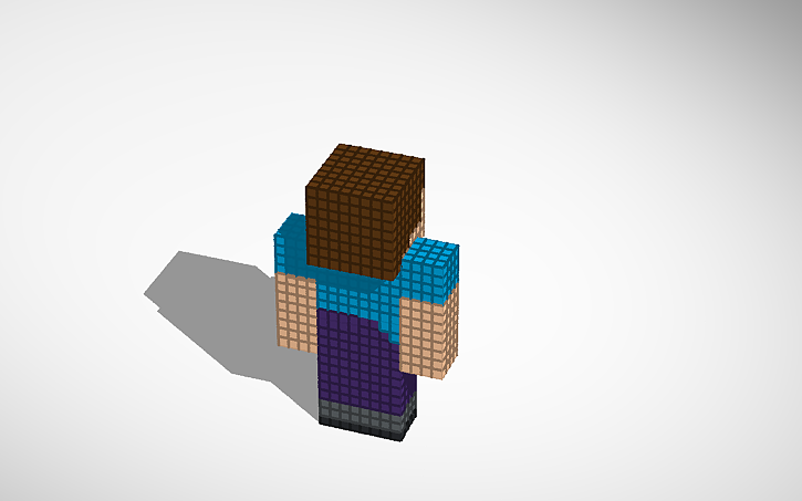 3D design Minecraft Steve - Tinkercad