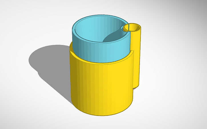 3D design Self watering pot - Tinkercad