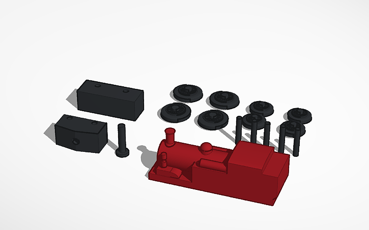 Lswr O2 Class 3d Model 3D design LSWR O2 - Tinkercad