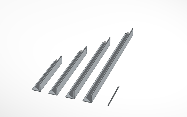 3D design Angle Rods - Tinkercad