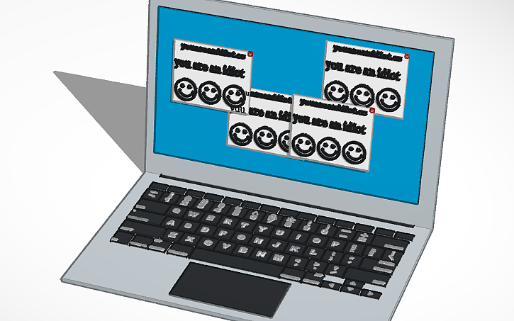 3D design A virus infected computer - Tinkercad
