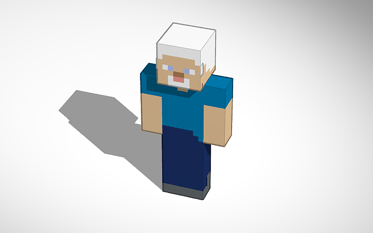 Steve R Design 3D design Minecraft Steve Template - Tinkercad
