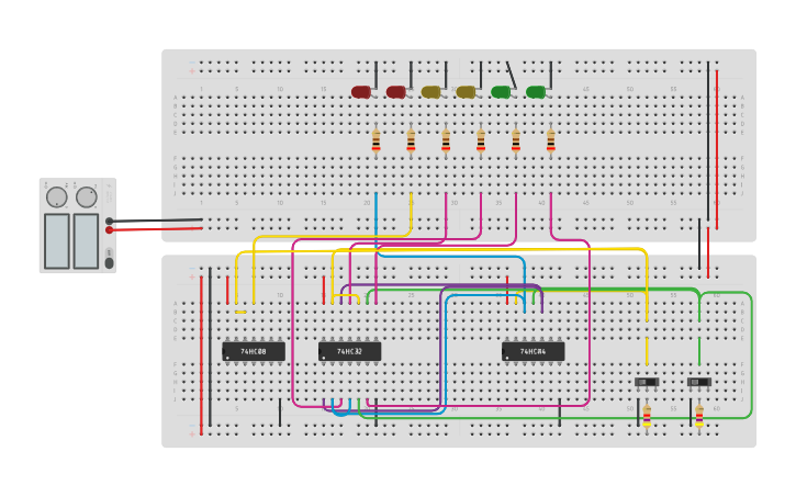Circuit Dld Module Circuit design DLD Lab 3 - Tinkercad