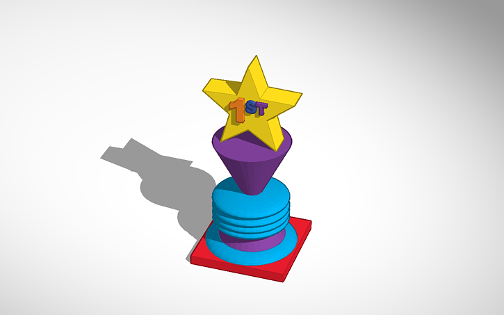 Openscad Trophy 3D design Trophy - Tinkercad