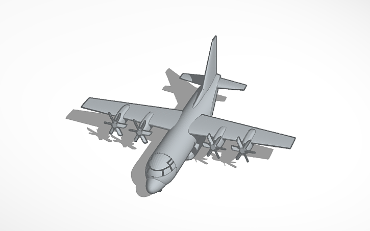 3D design C-130 Hercules - Tinkercad