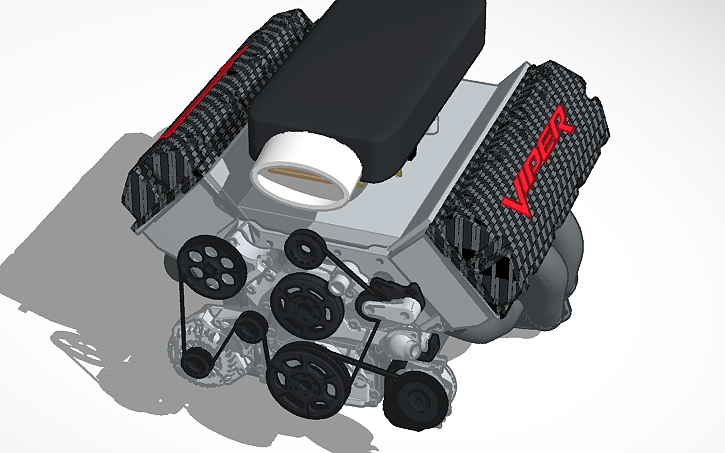 3D design My custom viper engine - Tinkercad