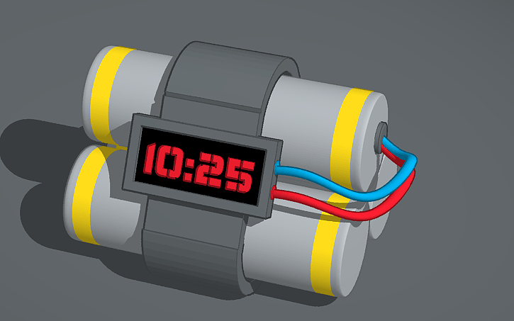 3D design Time Bomb - Tinkercad