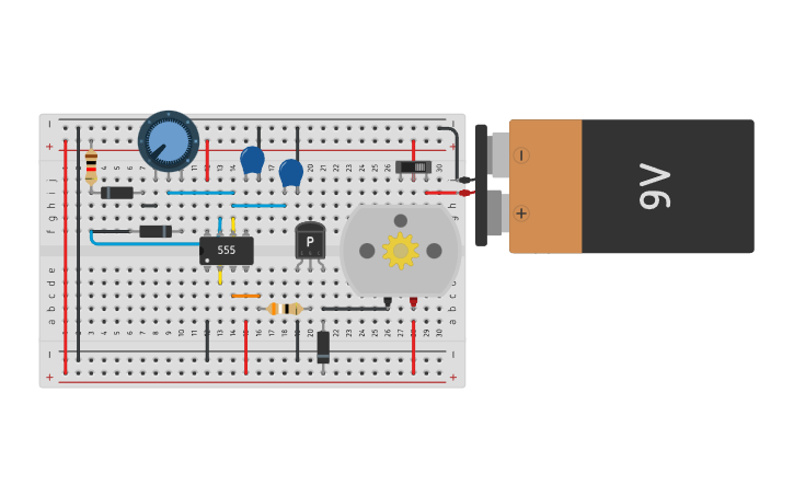 Circuit design PWM Motor - Tinkercad