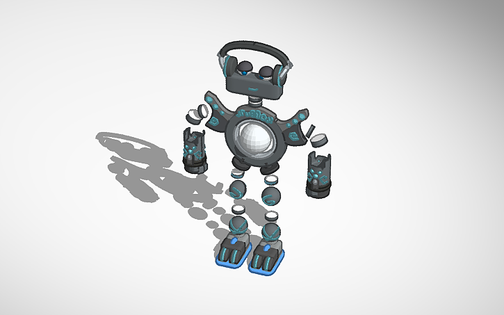 3D design Gift for Rare wubbox and dragon girl - Tinkercad