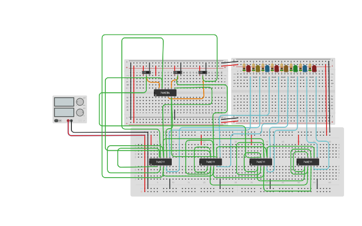 Circuit design Decoder - Tinkercad