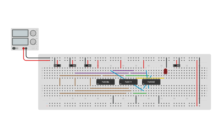Circuit design Binary Cell - Tinkercad