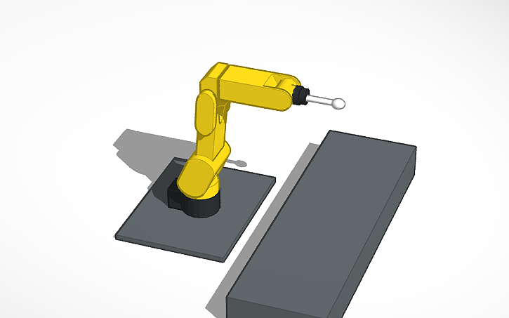 3D design robot 5 DOF - Tinkercad