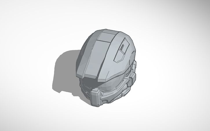 3D design Lego Master Chief Helmet - Tinkercad
