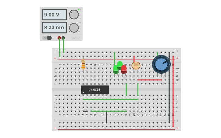 Circuit Dld Module Circuit design DLD Project - Tinkercad