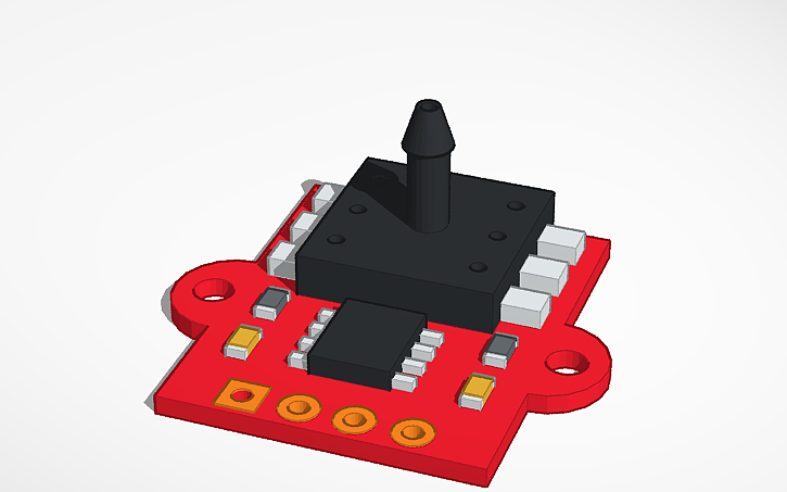 3D design pressure sensor - Tinkercad