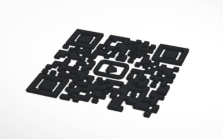 3D design QR Code - Tinkercad