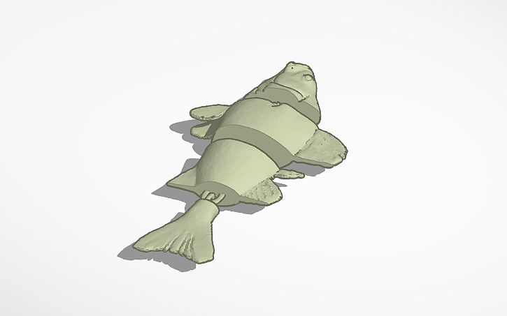 3D design Articulated fish - Tinkercad