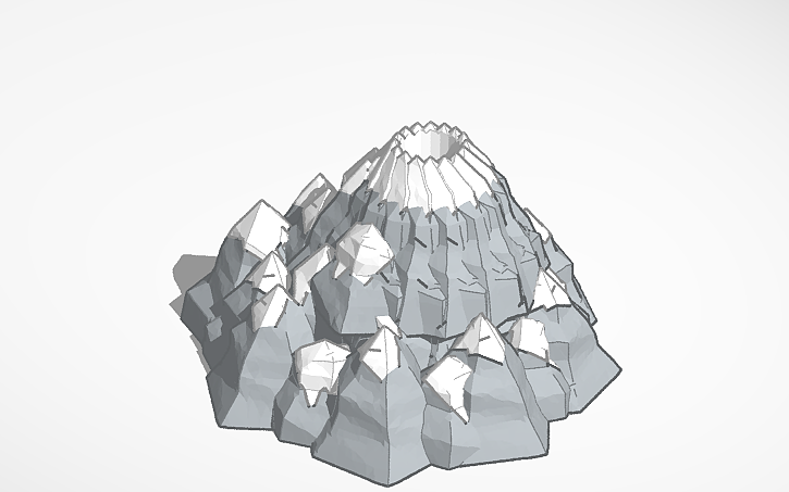 Inker Pad 3D design Mountian - Tinkercad