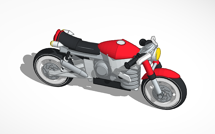 3D design modified sport bike - Tinkercad