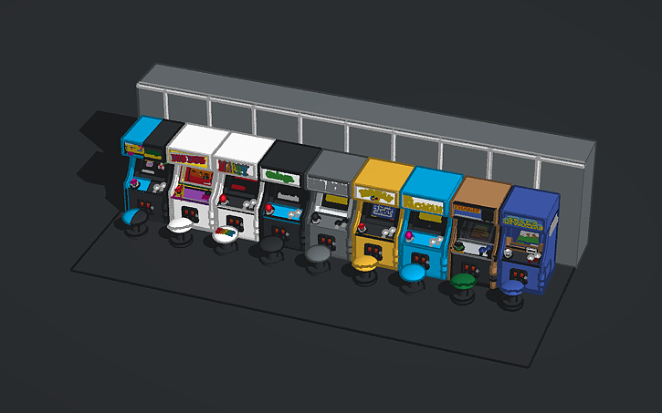 3D design arcade machine's - Tinkercad