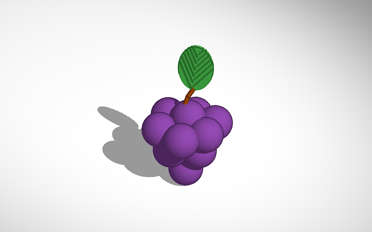 3D design Grape (Виноград) - Tinkercad