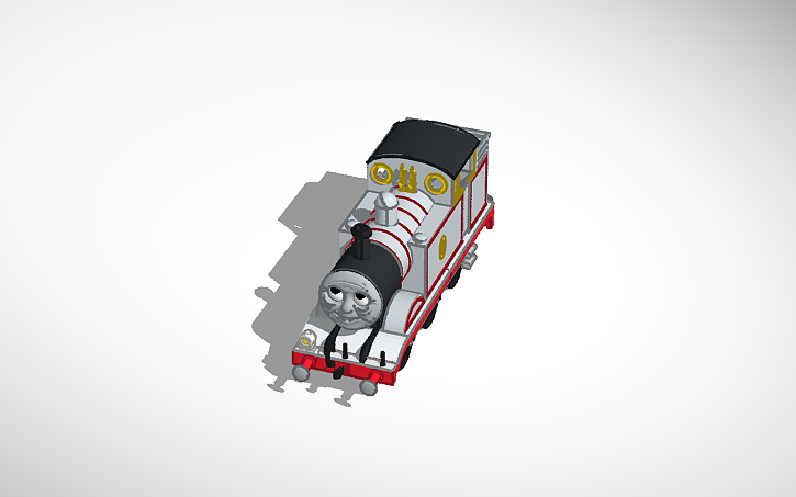 3D design Timothy the ghost train short tank (2nd color) - Tinkercad