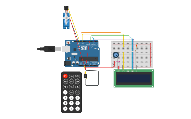 Circuit design IR sensor - Tinkercad