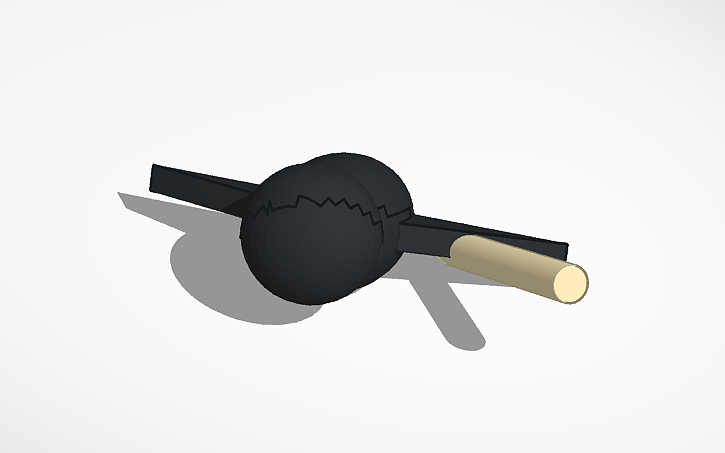 3D design A bat with a bat - Tinkercad