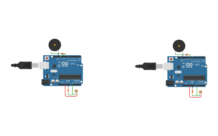 Circuit design Buzzer - Tinkercad