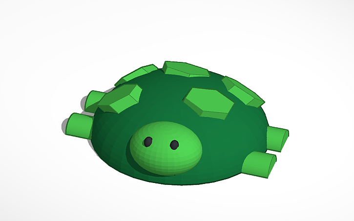 3D design tortoise - Tinkercad