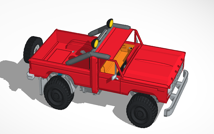 3D design offroad truck build (Complete) - Tinkercad